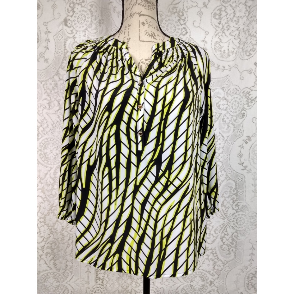 Dana Buchman Striped Blouse Size Small